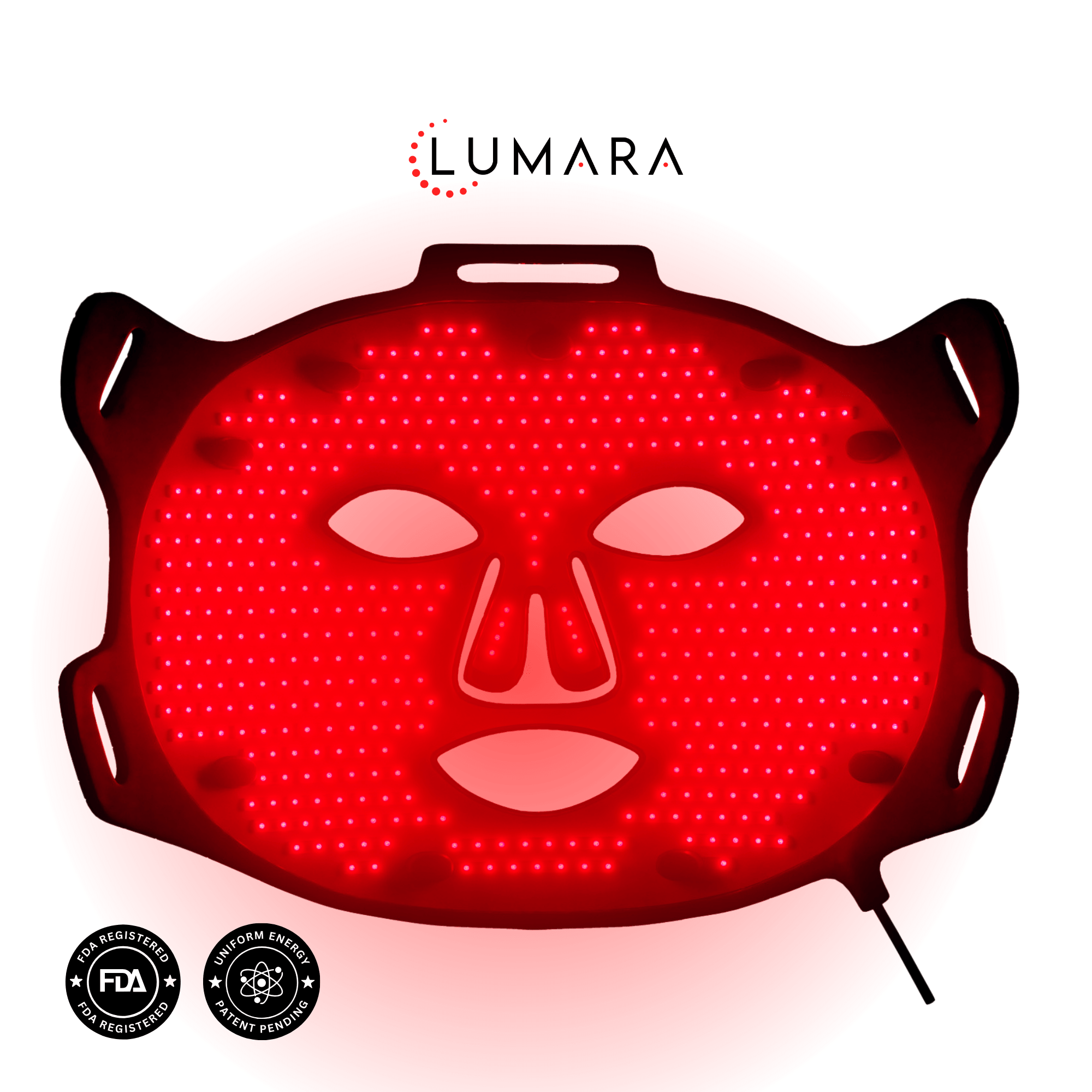 Lumara VISO FDA-cleared red light therapy mask, hand-assembled in California