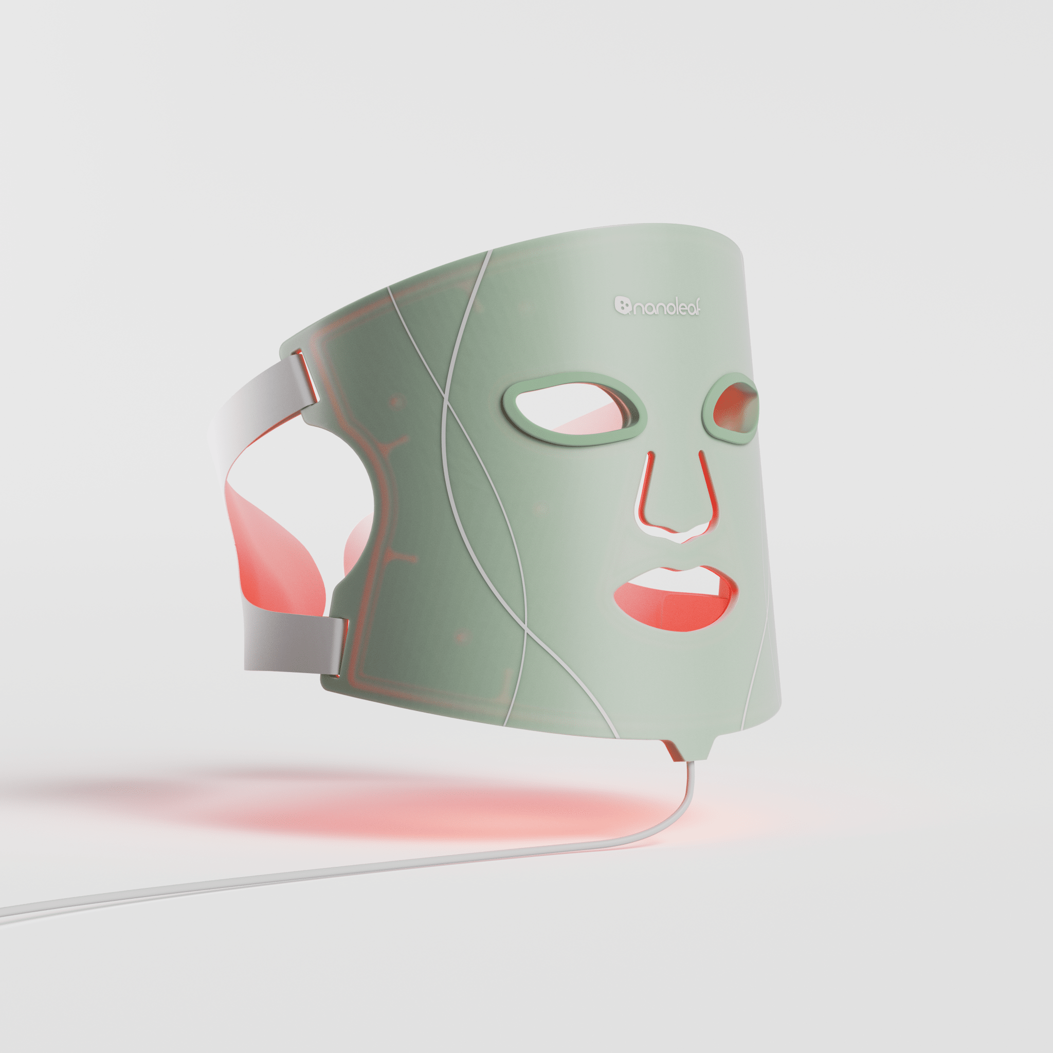 Nanoleaf LED Light Therapy Face Mask, FDA cleared with 7 treatment modes and near-infrared light