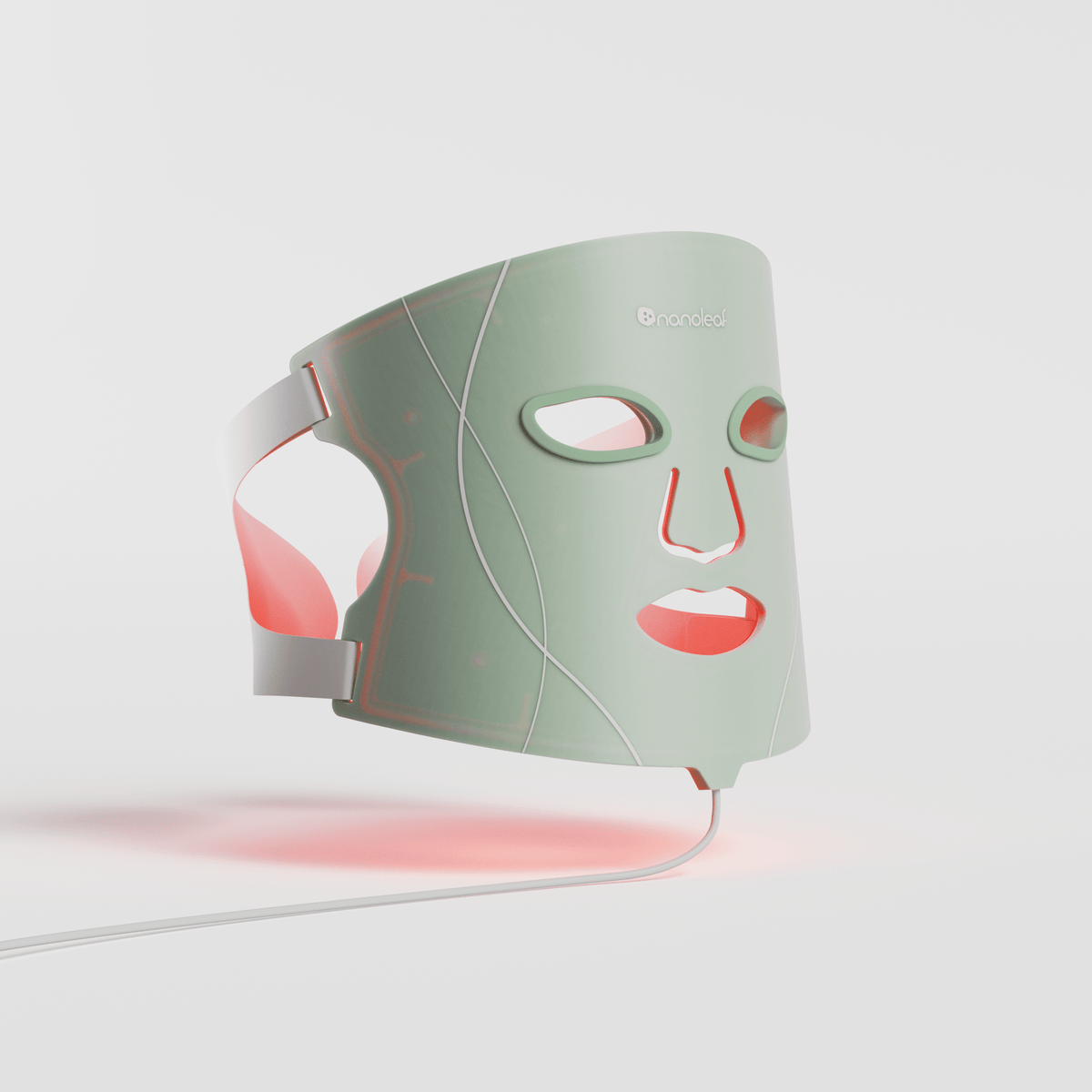 Nanoleaf LED Light Therapy Face Mask, FDA cleared with 7 treatment modes and near-infrared light