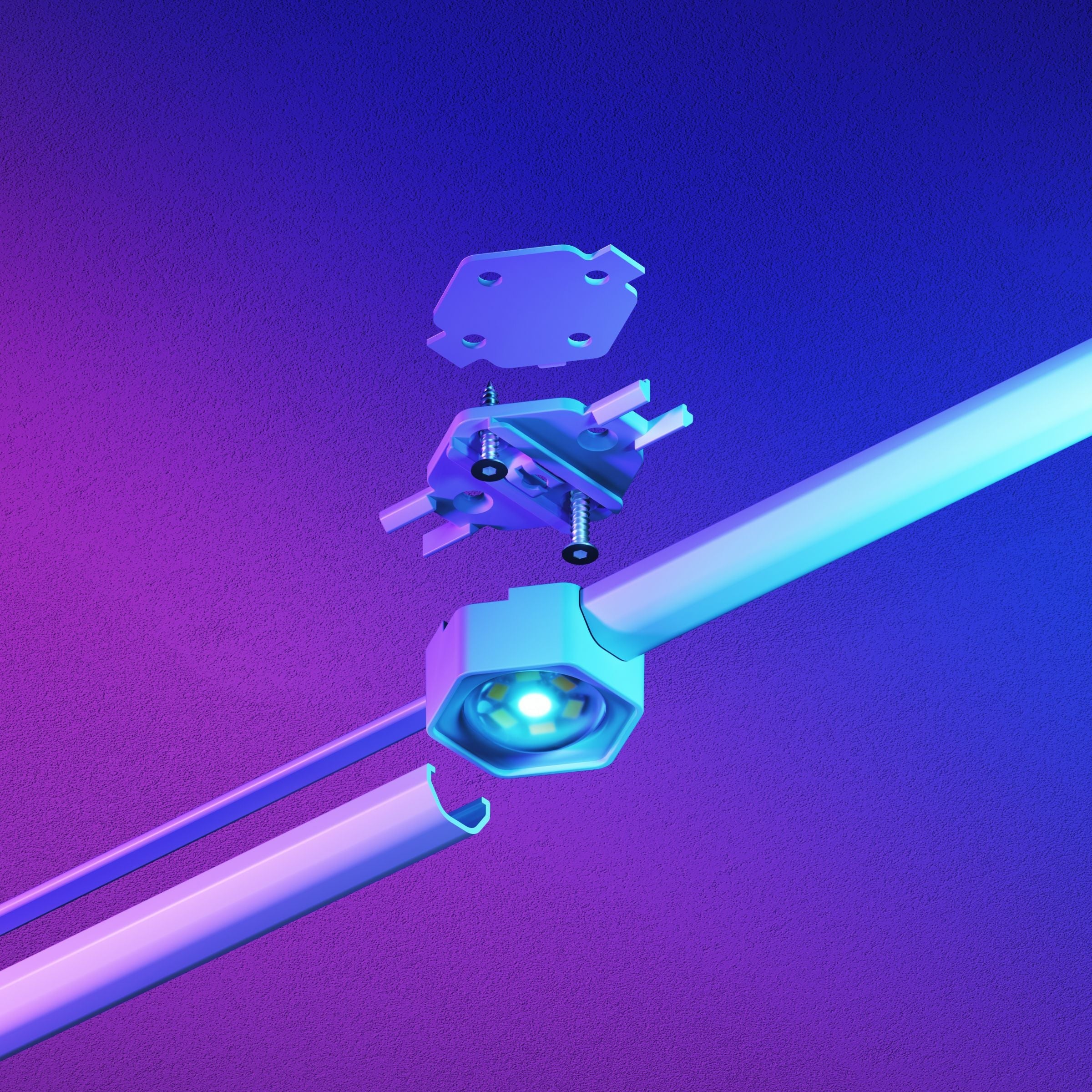 Matter Smart Multicolor Permanent Outdoor Lights Smarter Kit with Cable Covers 49ft (15m)