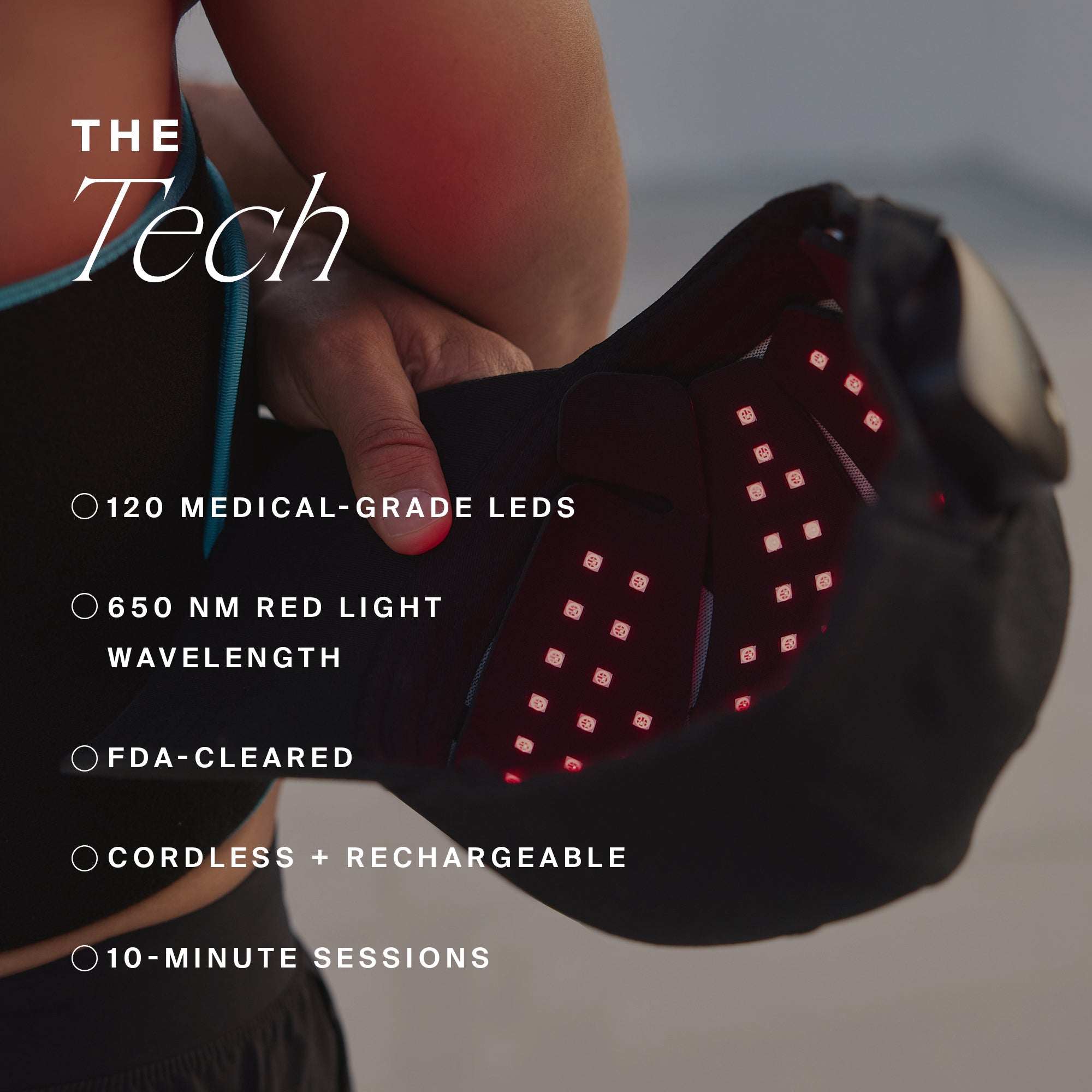 Sombrero de luz roja