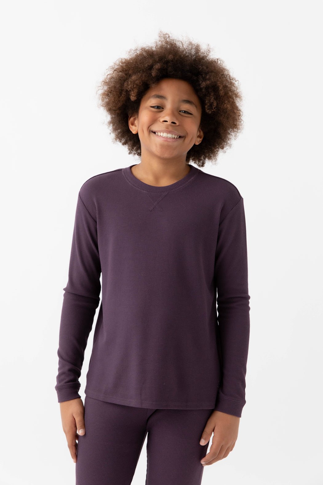 Children's Bamboo Waffle Knit Base Layer Set