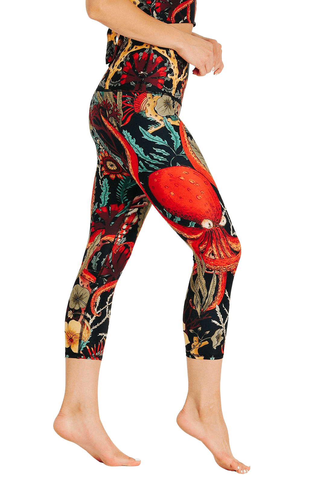 Yoga Democracy Capri Legging - Coral My Name