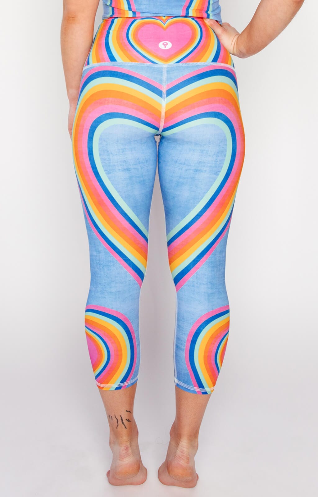 Yoga Democracy Capri Legging - Rainbow Love