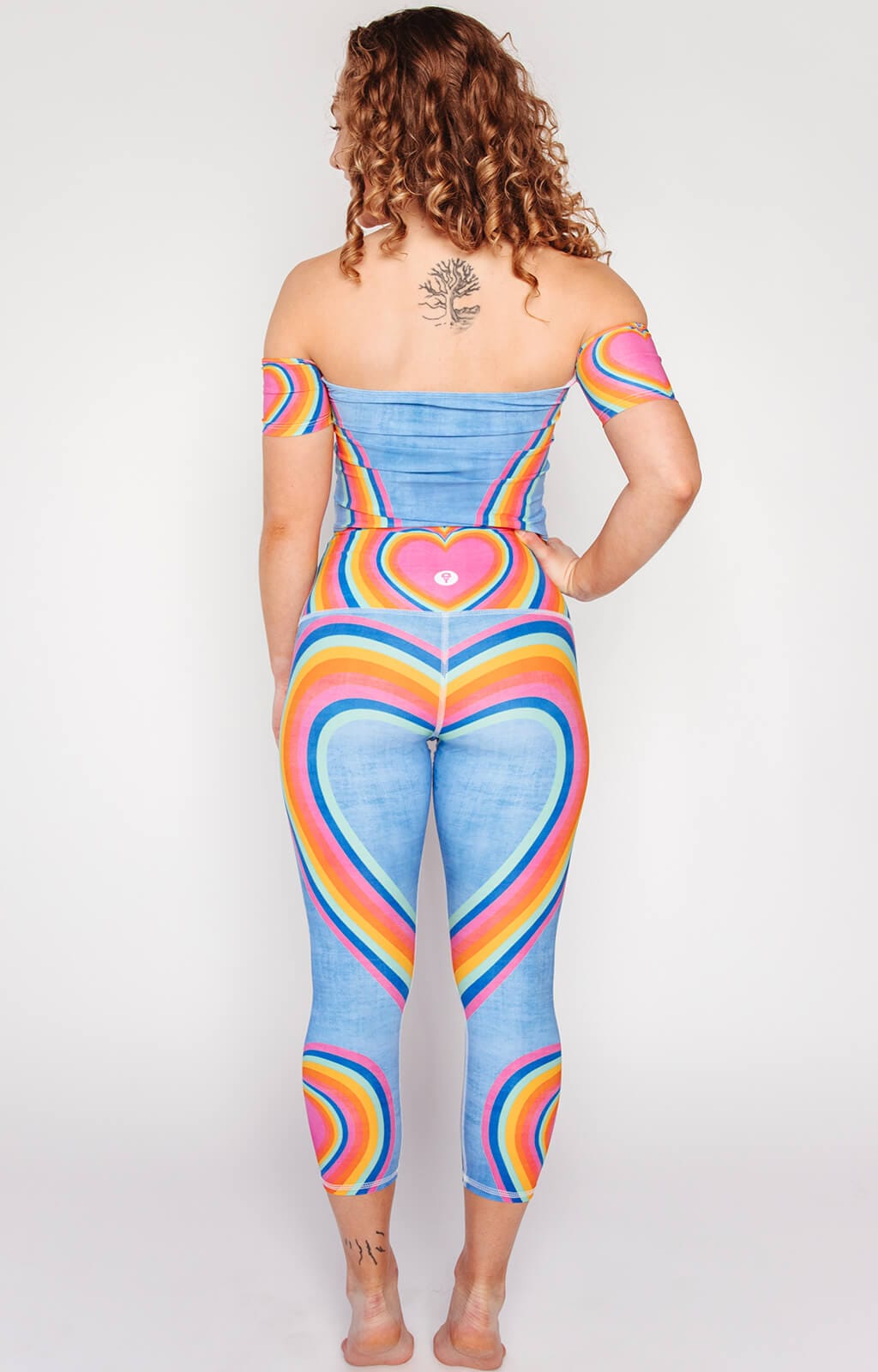 Yoga Democracy Capri Legging - Rainbow Love
