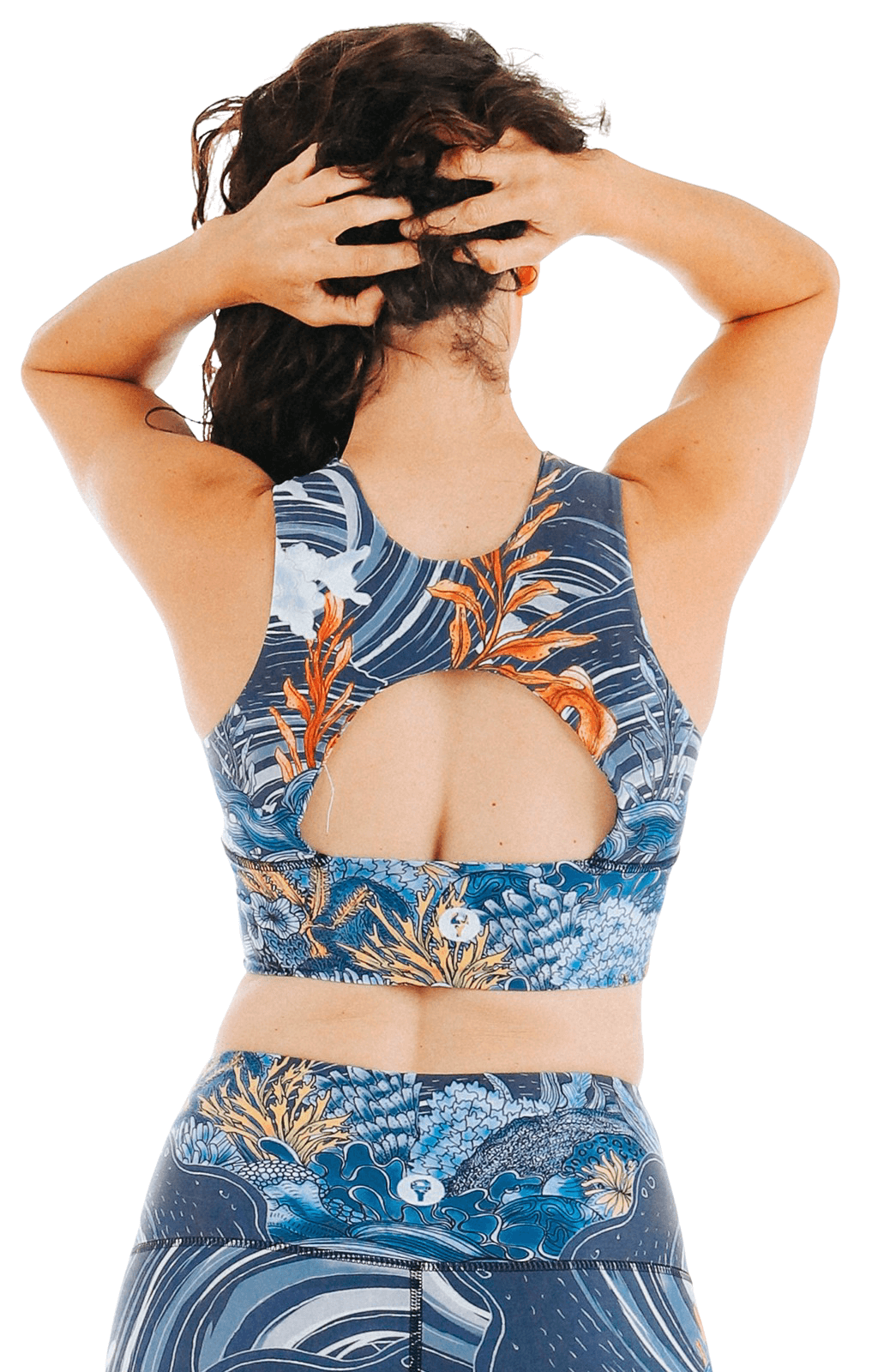 Yoga Democracy Free Range Sports Bra - Whale Hello