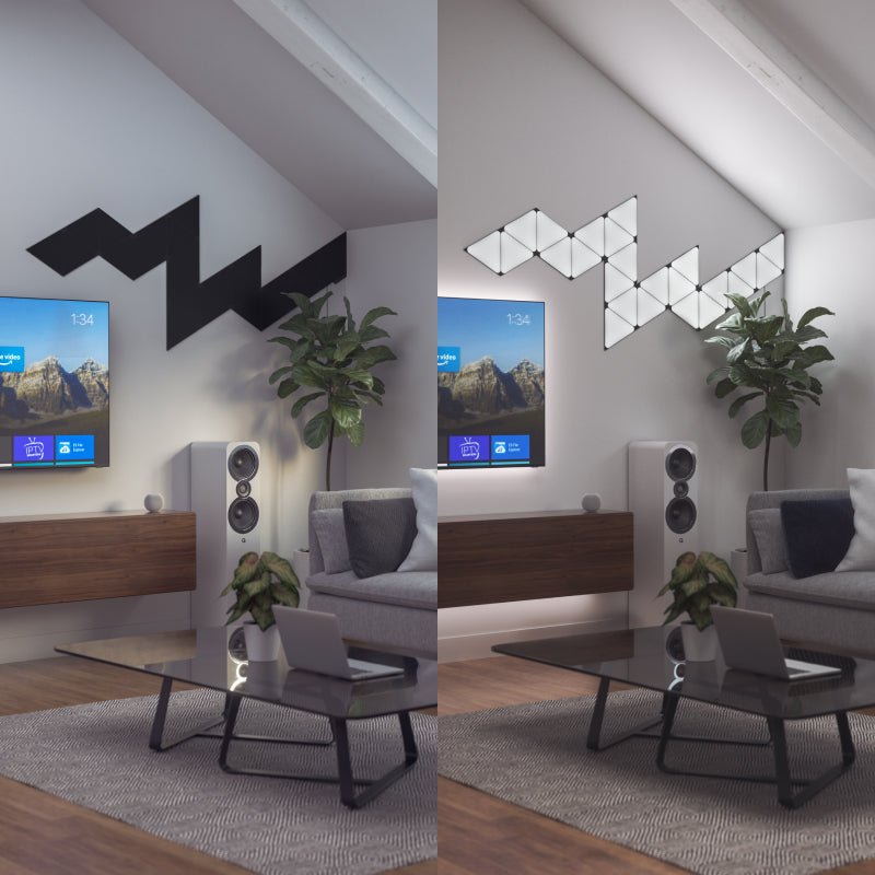 Nanoleaf Shop USA Shapes Limited Edition Ultra Black Triangles Expansion Pack (3 Panels)