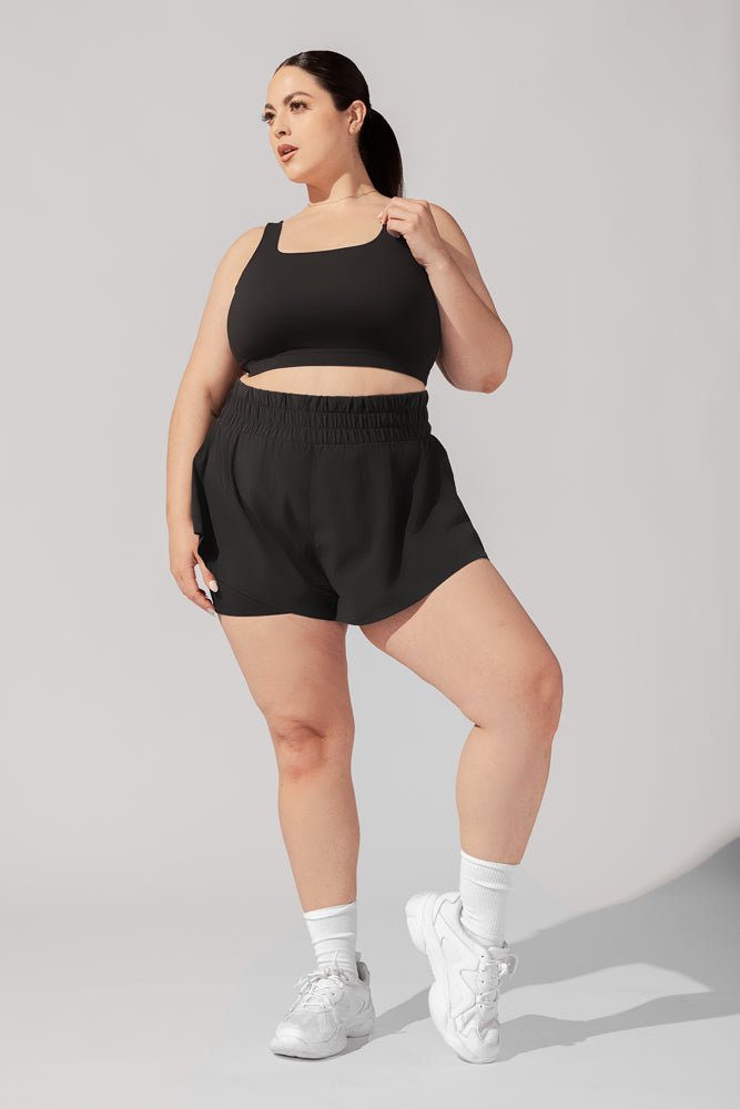 POPFLEX® High Waisted Supershort™ - Black