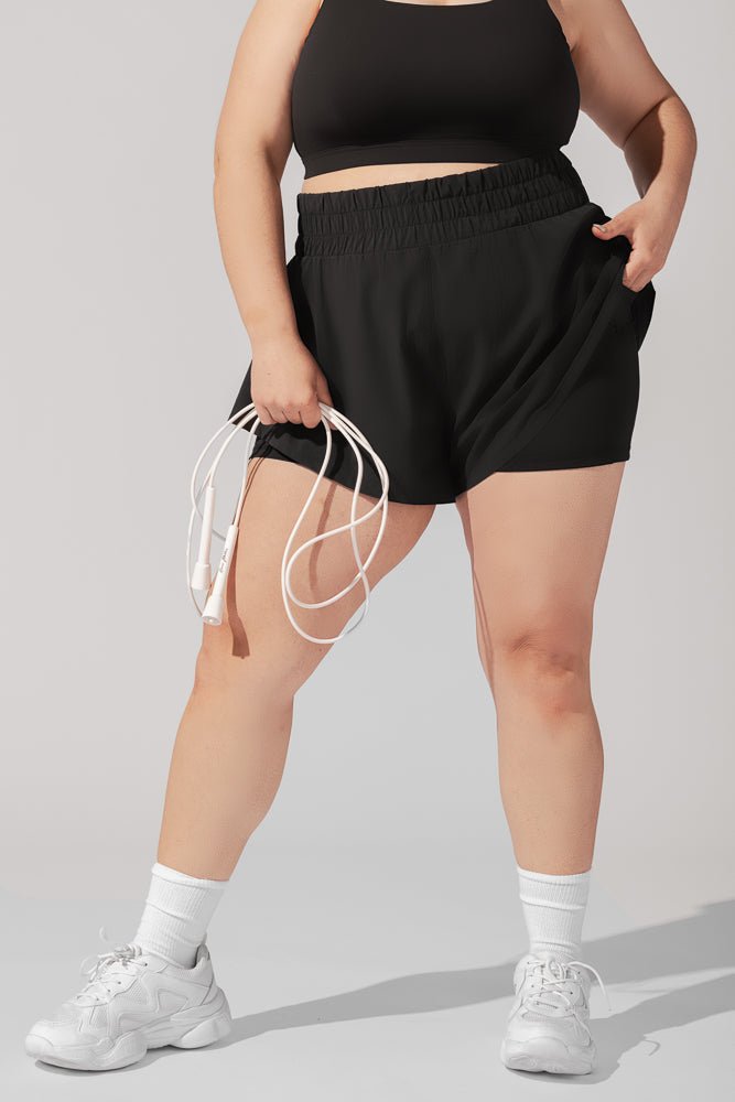 POPFLEX® High Waisted Supershort™ - Black