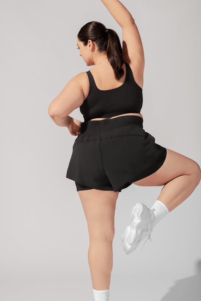 POPFLEX® High Waisted Supershort™ - Black