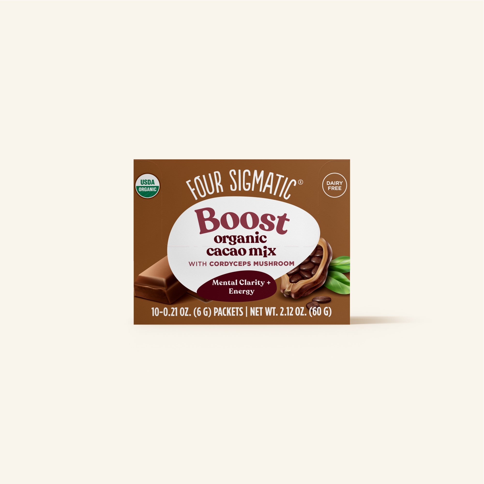US Four Sigmatic Boost Cacao, Packets