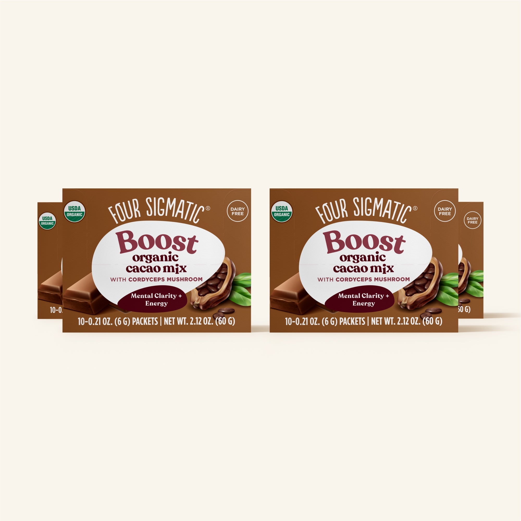 US Four Sigmatic Boost Cacao, Packets