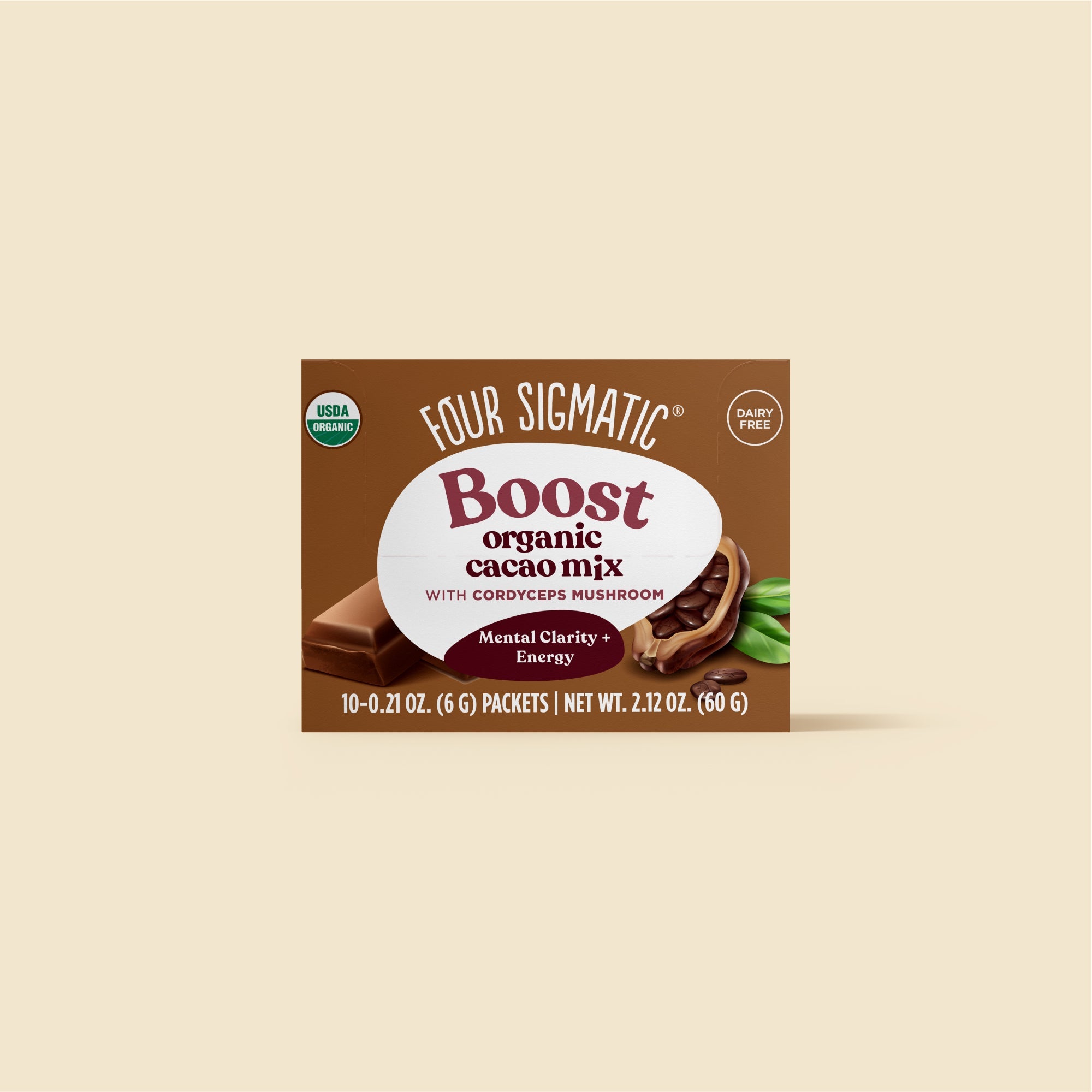 US Four Sigmatic Boost Cacao, Packets
