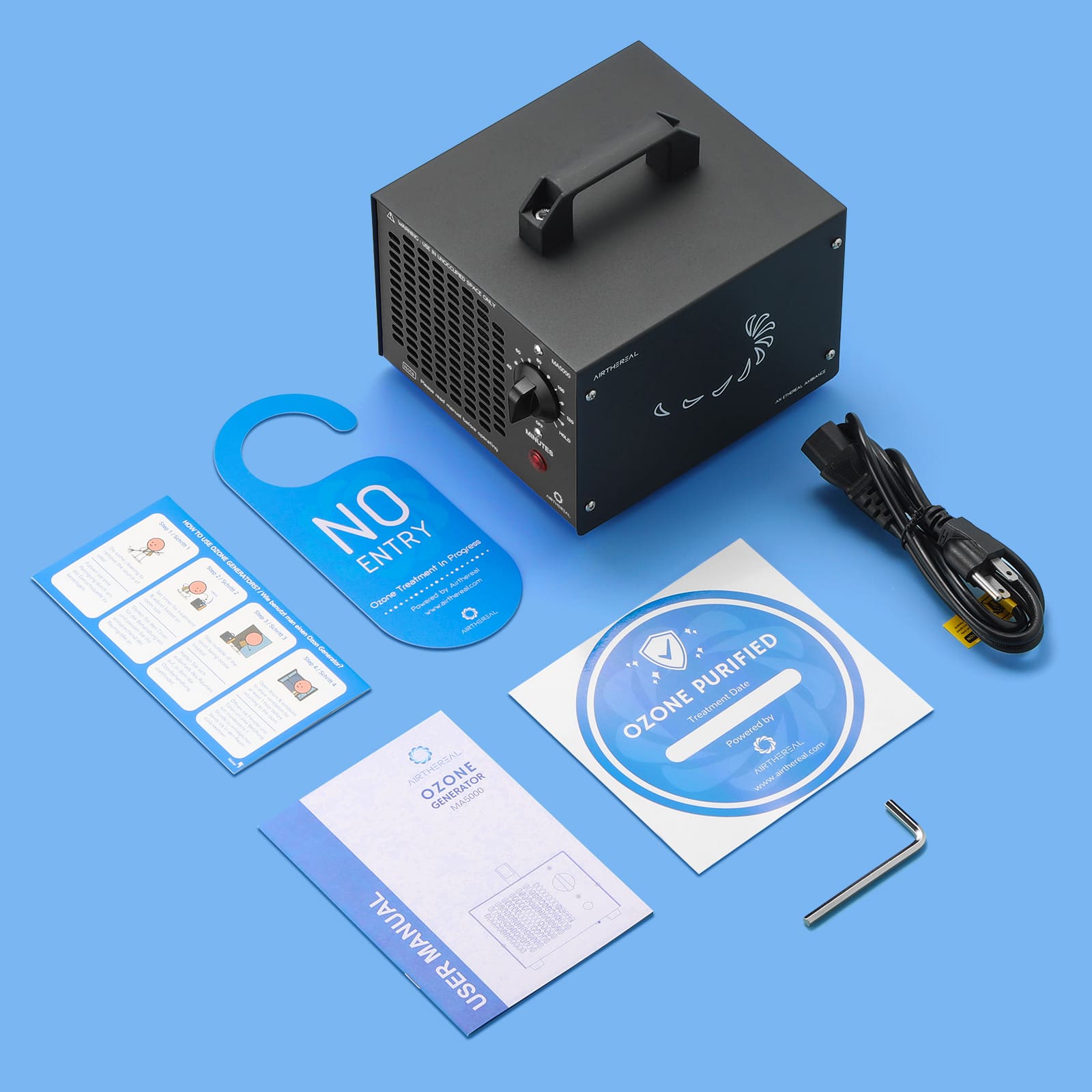 MA5000 Ozone Generator, Replaceable Ozone Plate Option