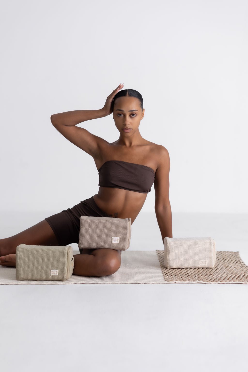 okoliving Yoga Block - Naturally Dyed Organic Cotton