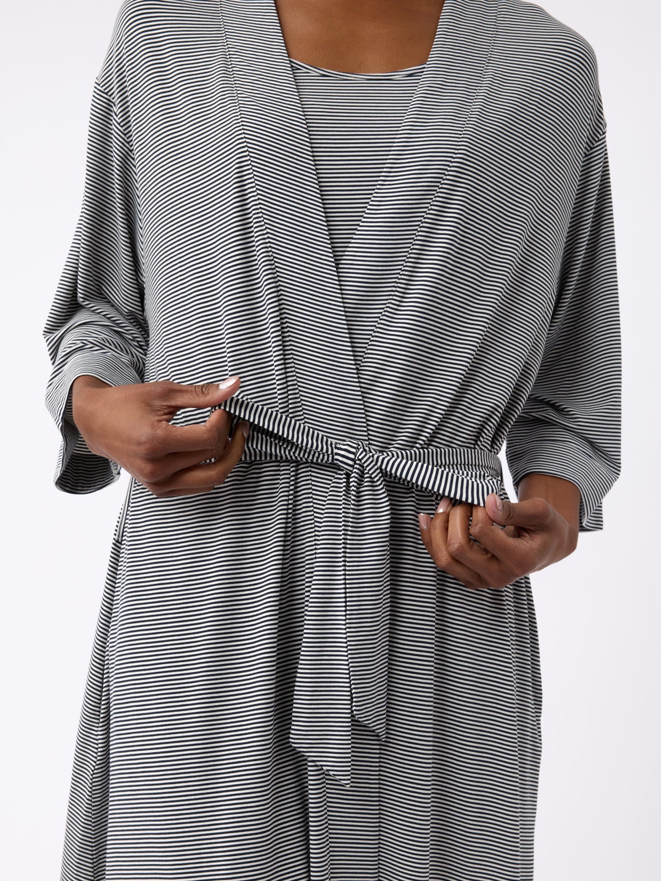 Cozy Earth Women's Bamboo Stretch - Knit Kimono Robe