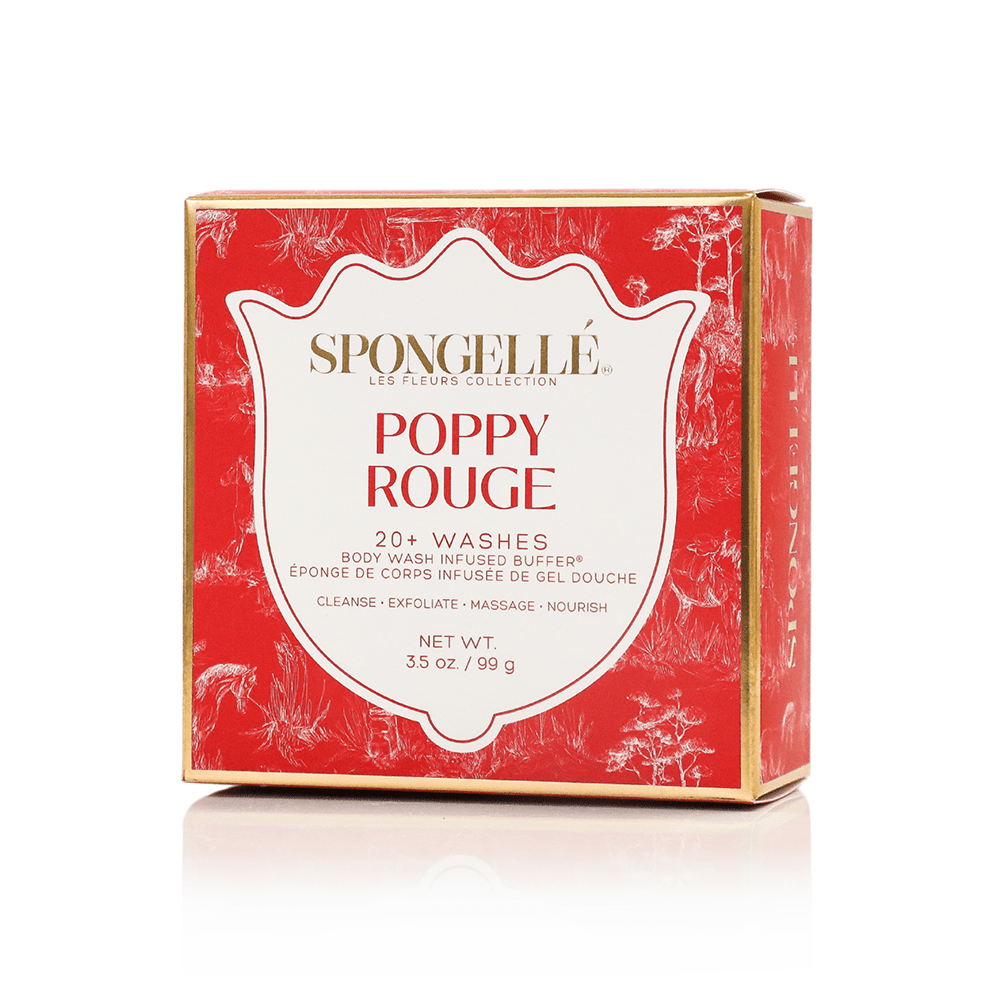 Spongellé Poppy Rouge | Les Fleurs Body Buffer