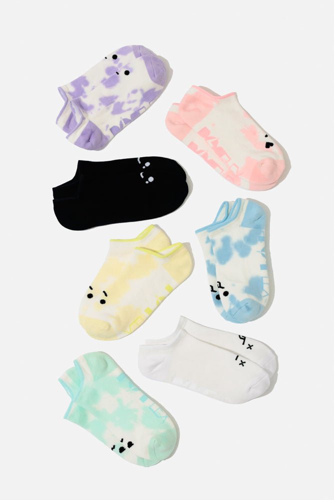 POPFLEX® Dead Face Low Rise Socks - White