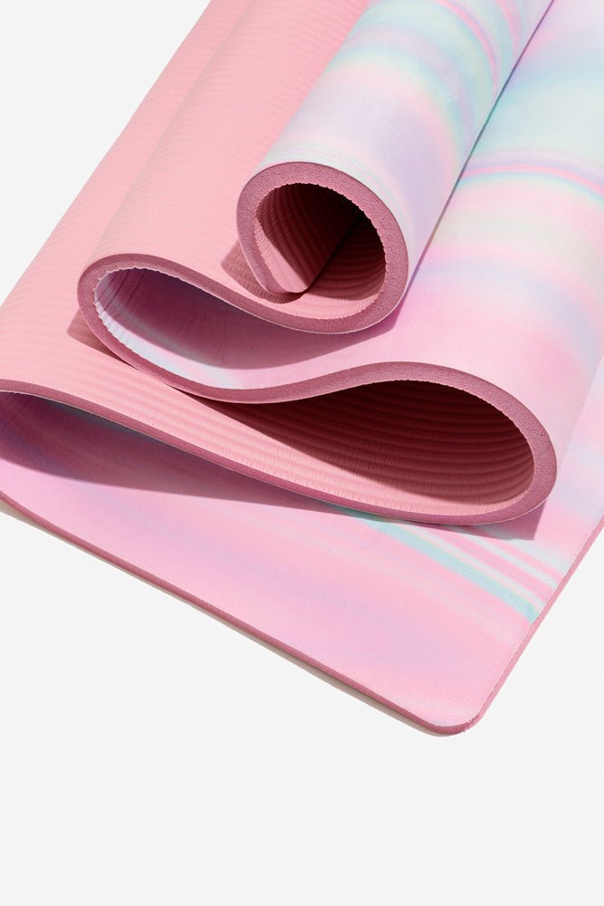 POPFLEX® CloudCushion Vegan Suede Yoga Mat - Prismatic 0.5” Thick