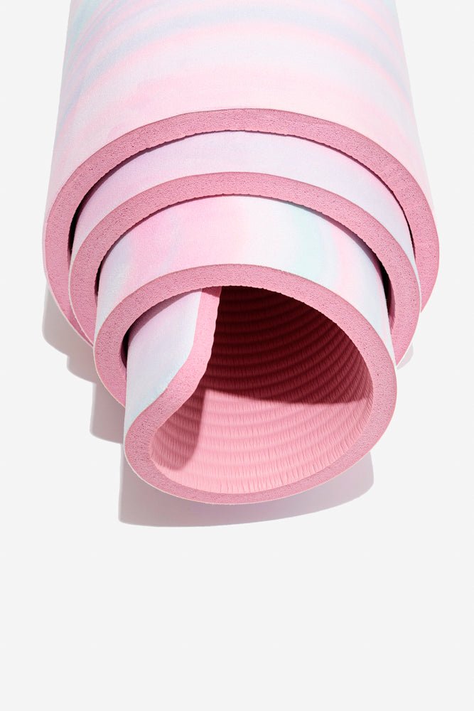 POPFLEX® CloudCushion Vegan Suede Yoga Mat - Prismatic 0.5” Thick