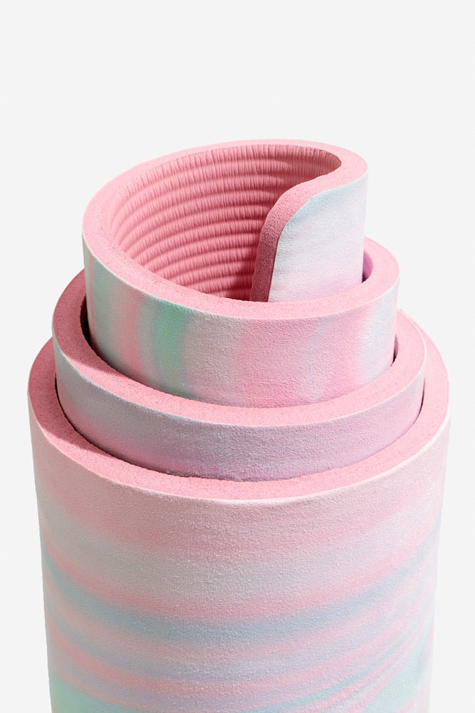 POPFLEX® CloudCushion Vegan Suede Yoga Mat - Prismatic 0.5” Thick