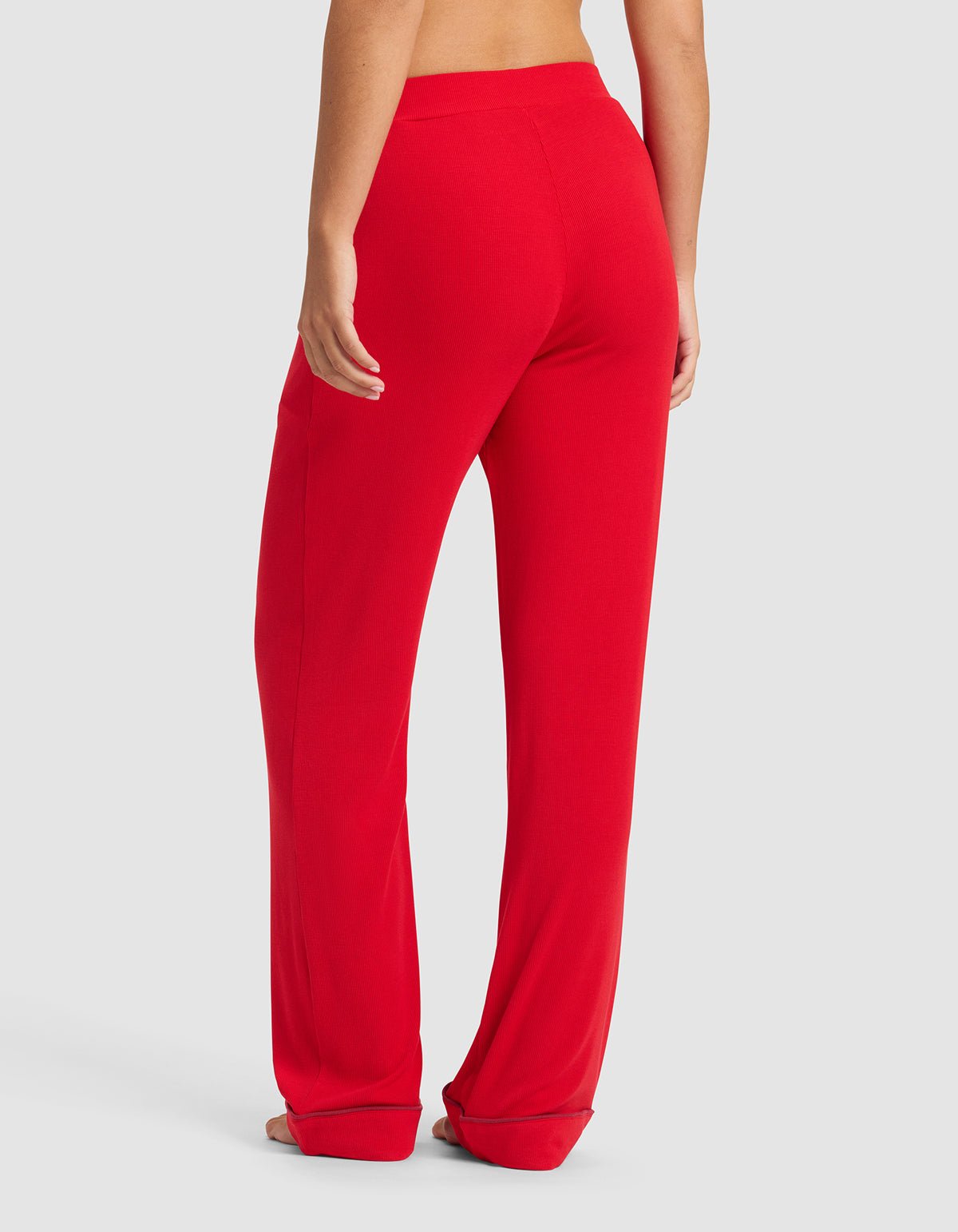 Women's Bamboo Rib-Knit Classic Long Sleeve Pajama Set