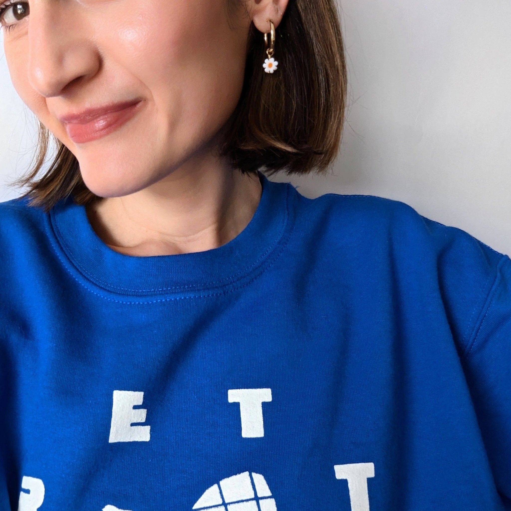 Pendientes de aro con dijes | Margaritas