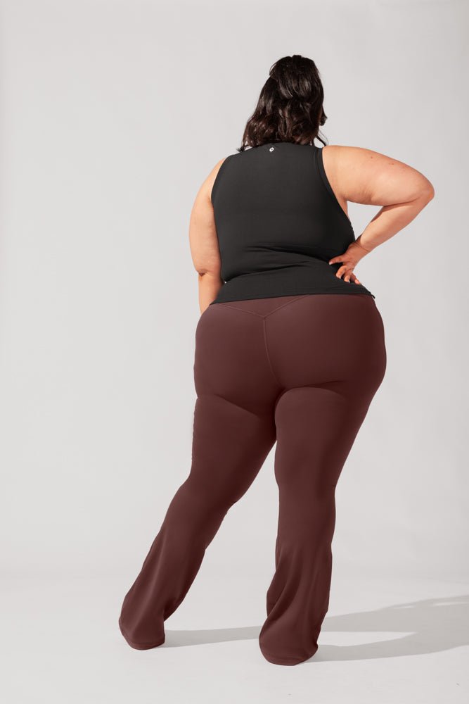 POPFLEX® Peekaboo Crew Tank - Black