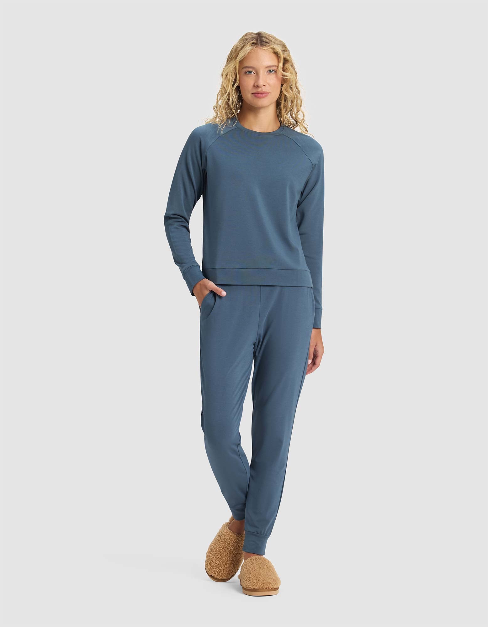 Cozy Earth Women's Brushed Bamboo Jogger Set