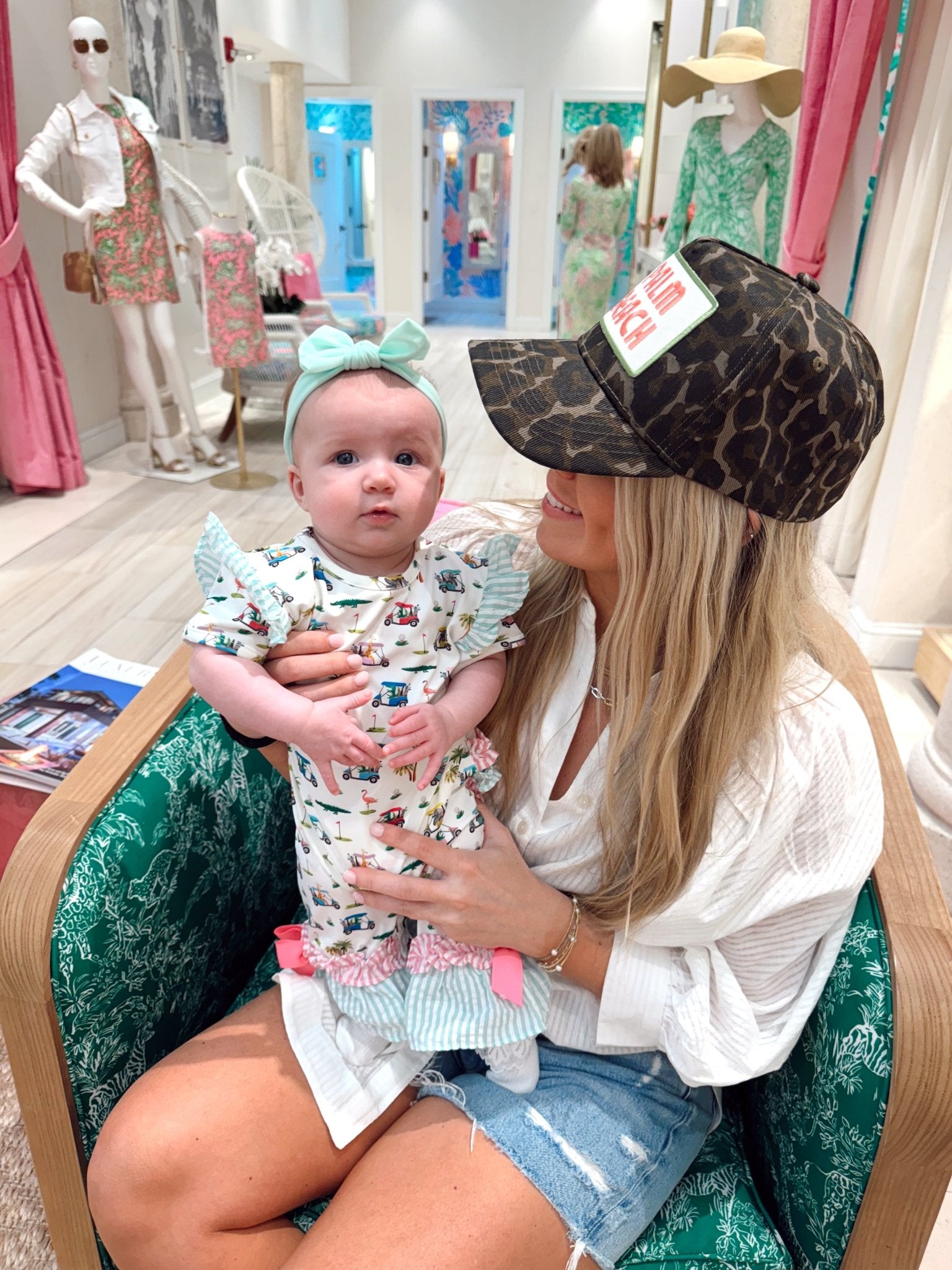 KenzKustomz Palm Beach - Leopard Vintage Trucker Hat