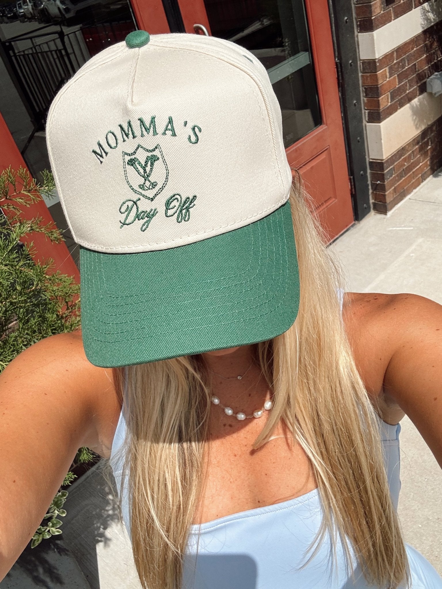 KenzKustomz Momma's Day Off - Green Vintage Trucker Hat