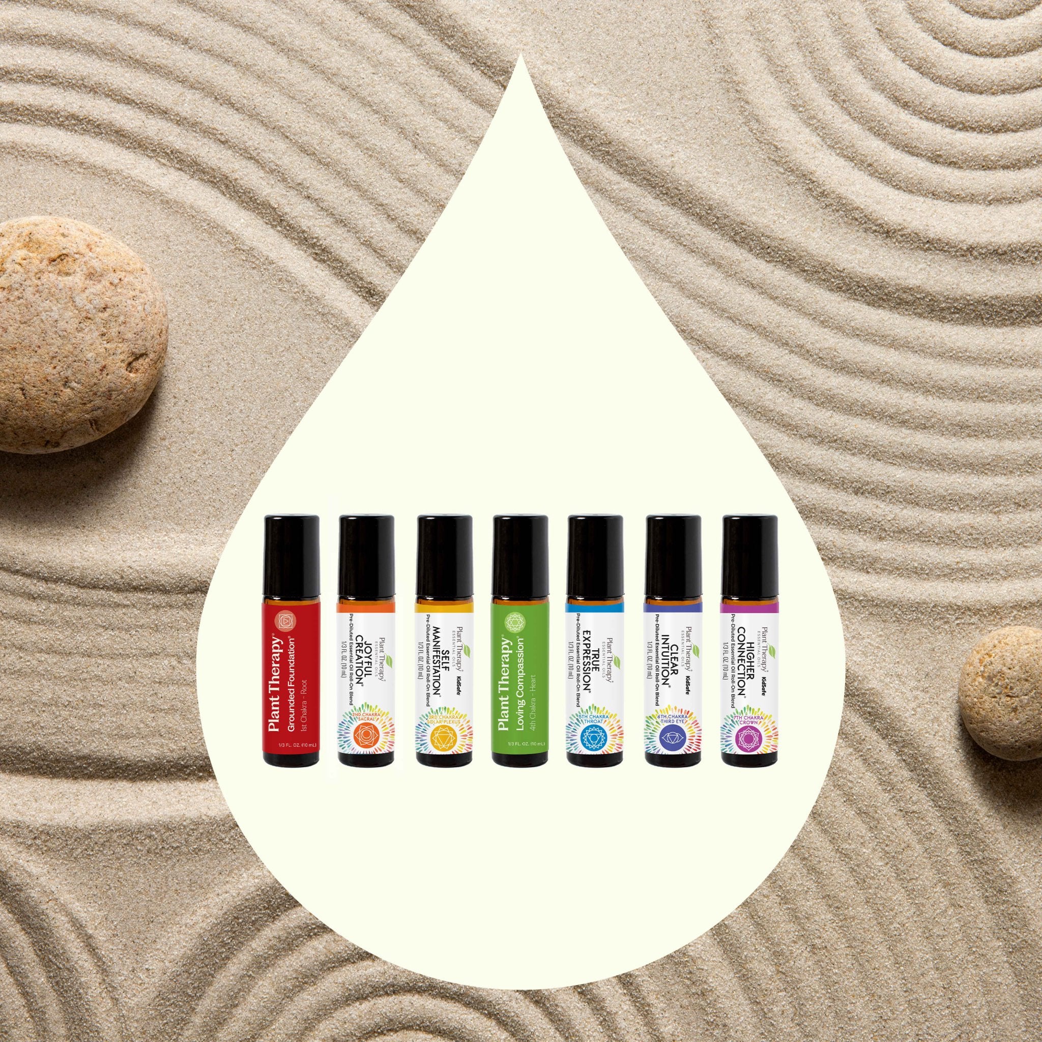 Plant Therapy Chakra Blends Essential Oil Roll - On Set