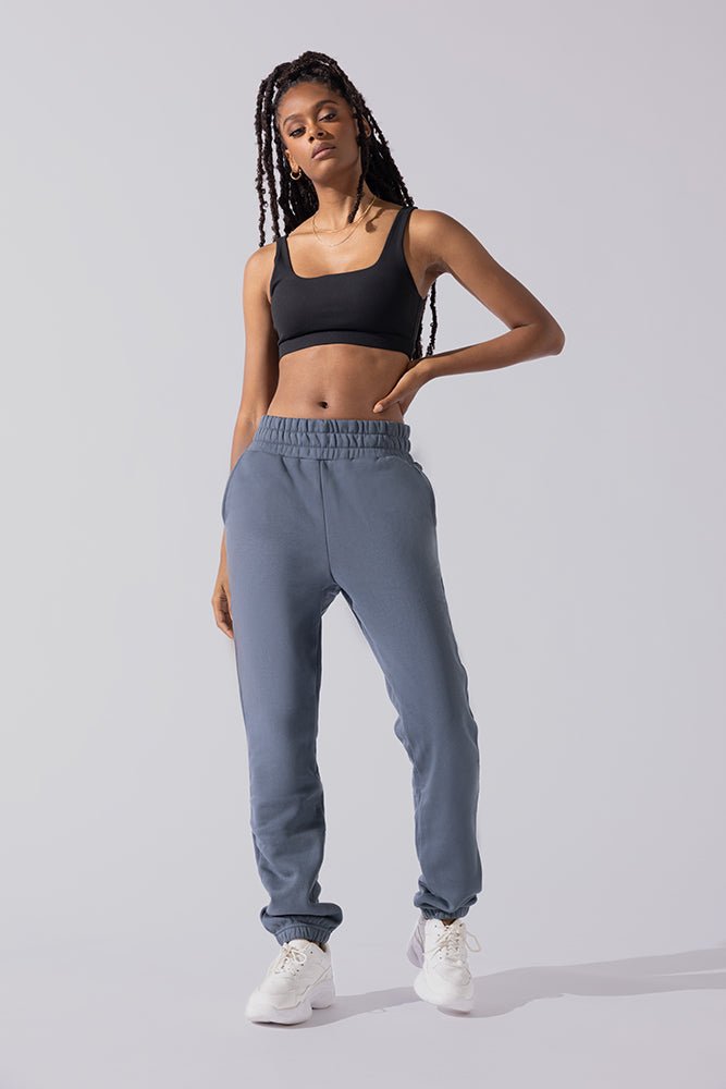 POPFLEX® Cloud Rollover Sweatpant - Denim Blue