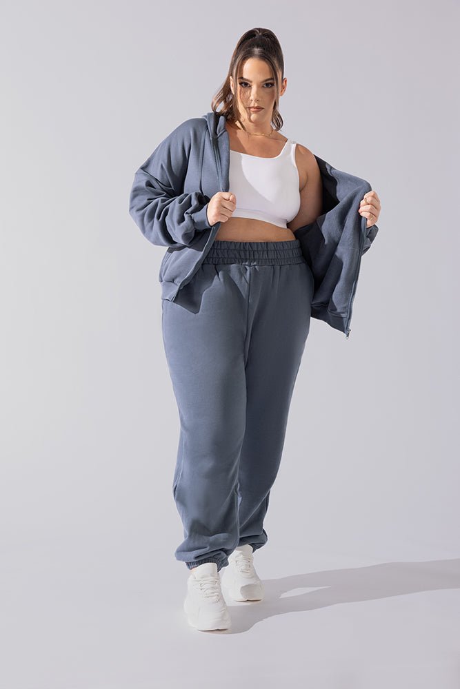 POPFLEX® Cloud Rollover Sweatpant - Denim Blue