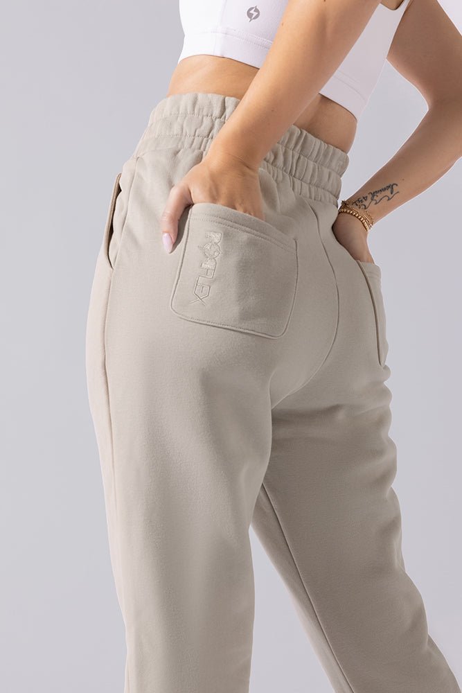POPFLEX® Cloud Rollover Sweatpant - Seashell
