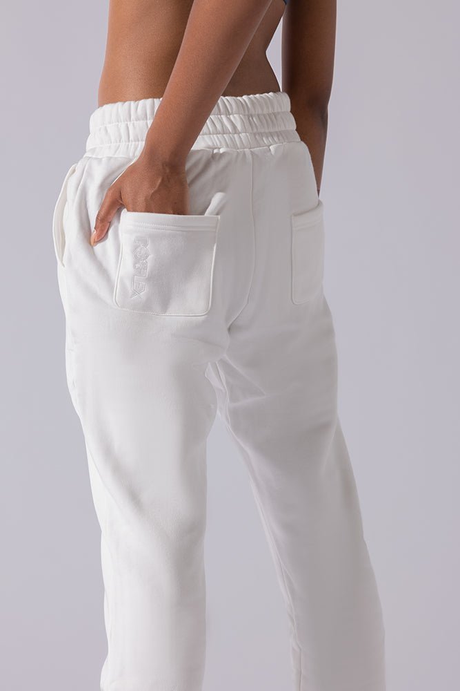 POPFLEX® Cloud Rollover Sweatpant - White