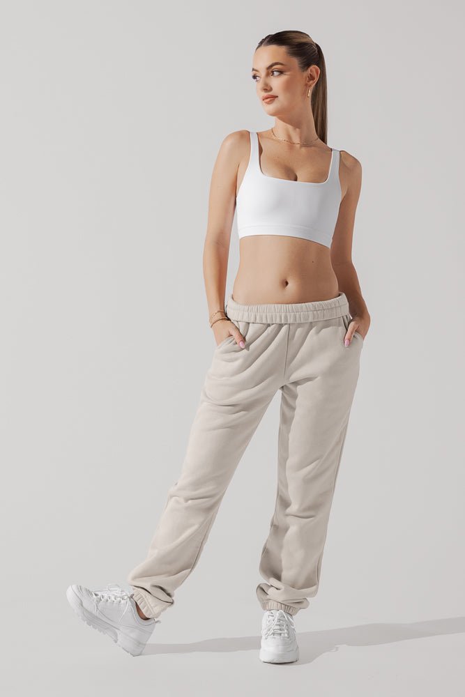 POPFLEX® Cloud Rollover Sweatpant - Seashell