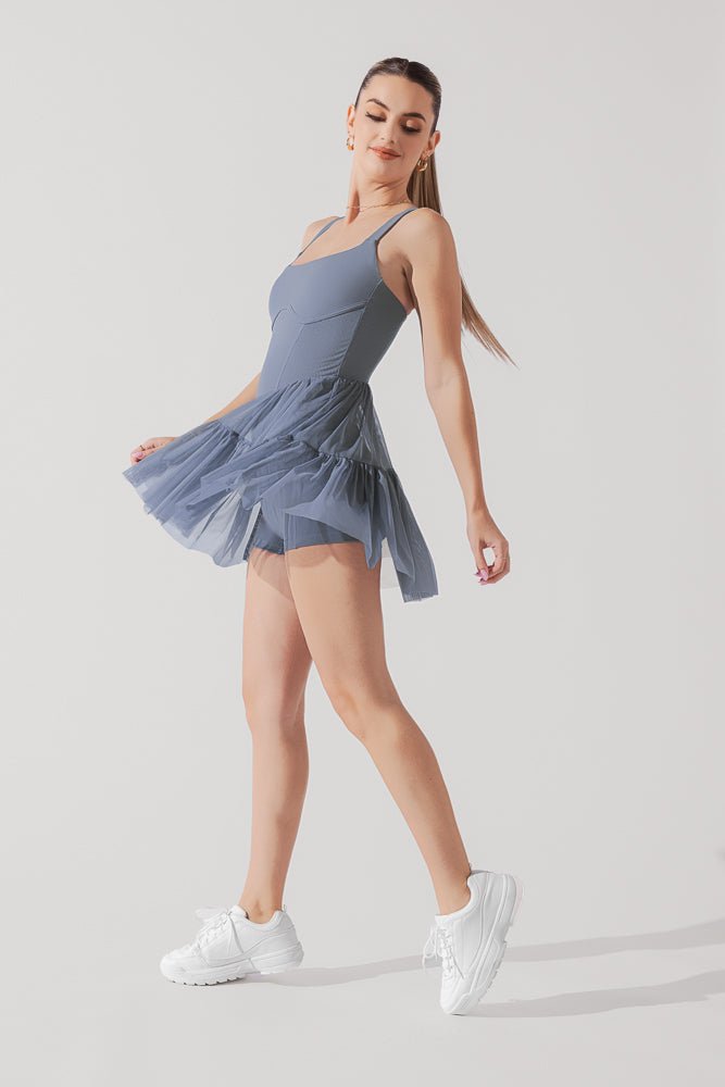 POPFLEX® Corset Pirouette Dress - Blue Mist