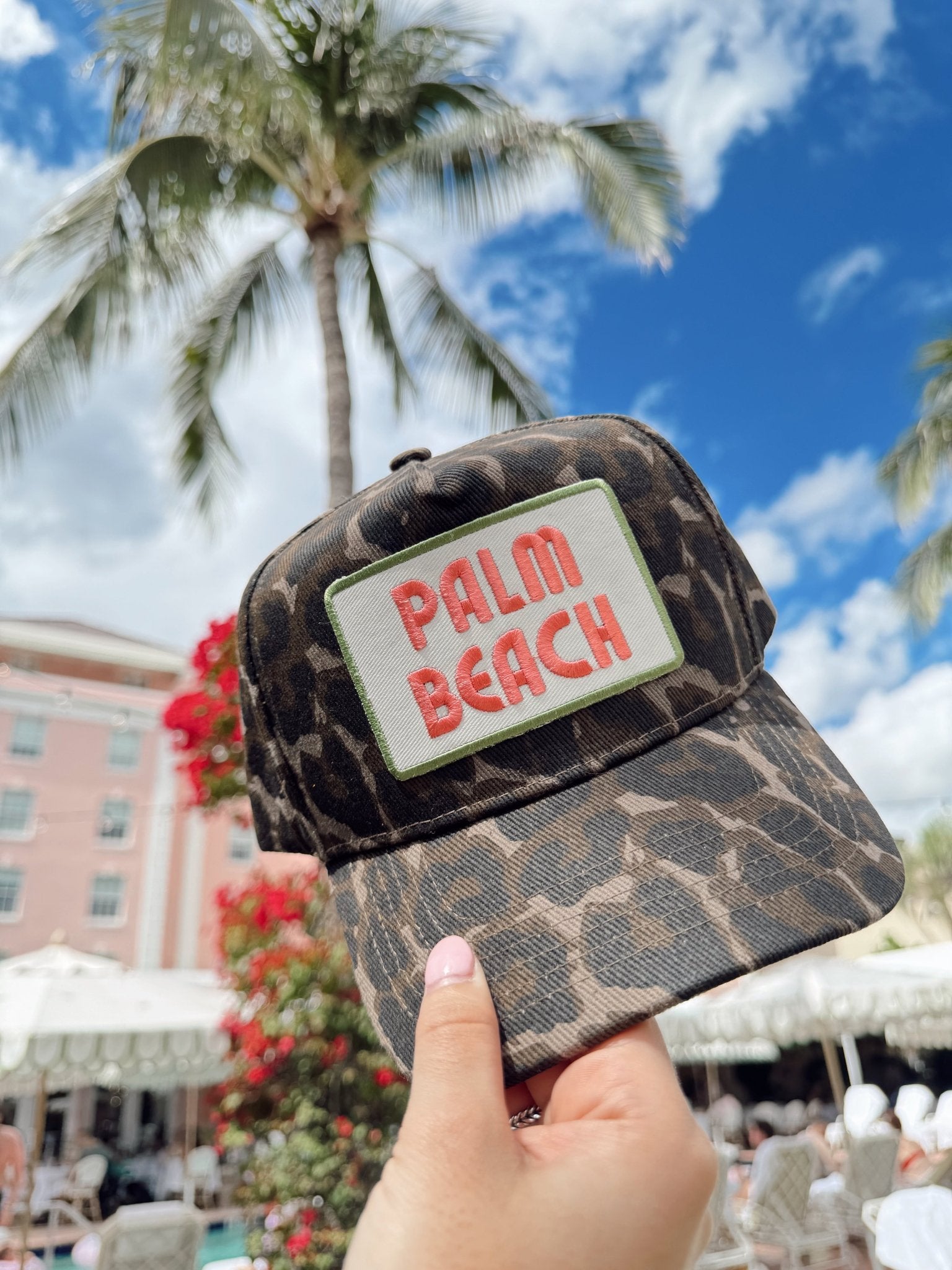 KenzKustomz Palm Beach - Leopard Vintage Trucker Hat