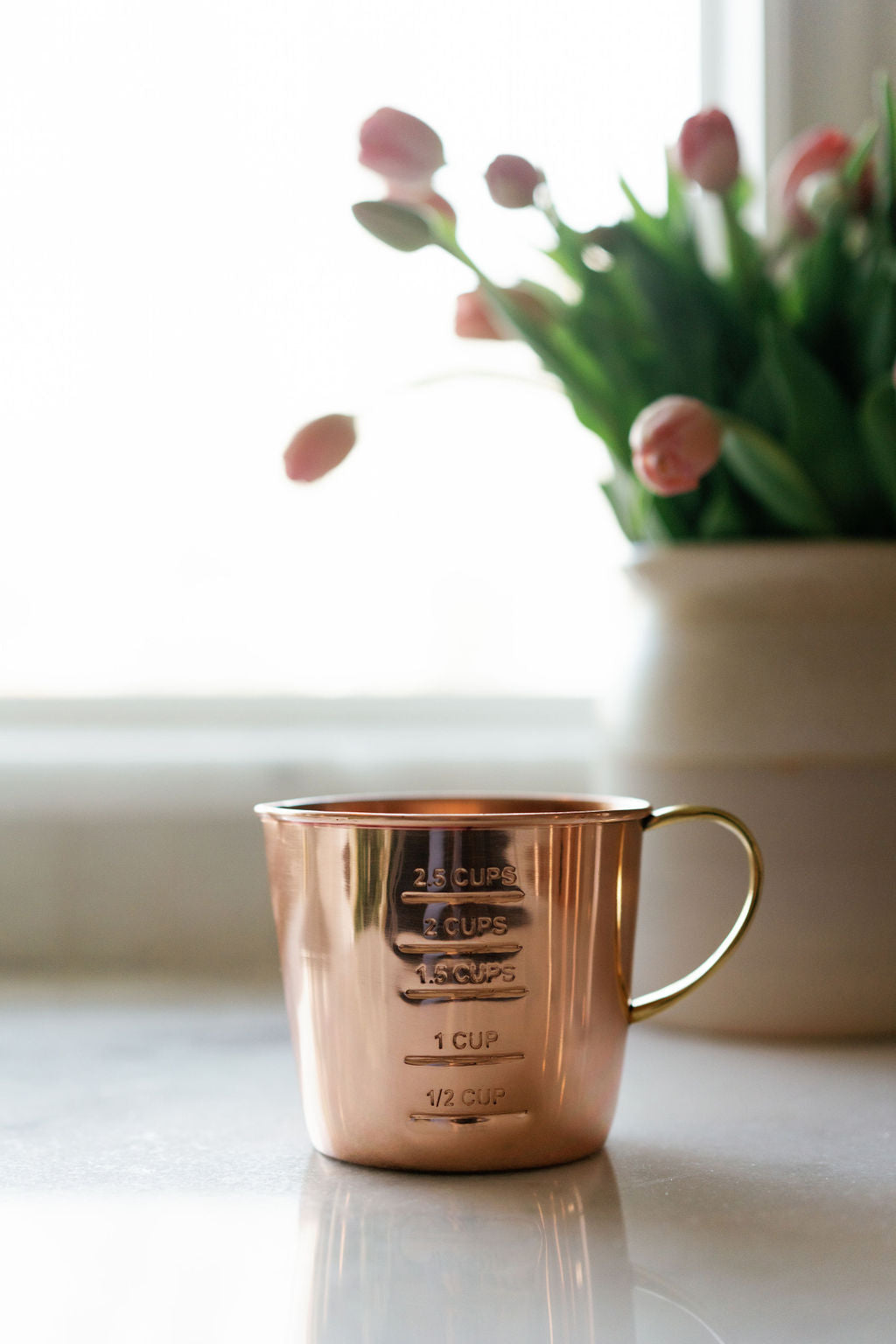Copper Liquid Measuring Cup