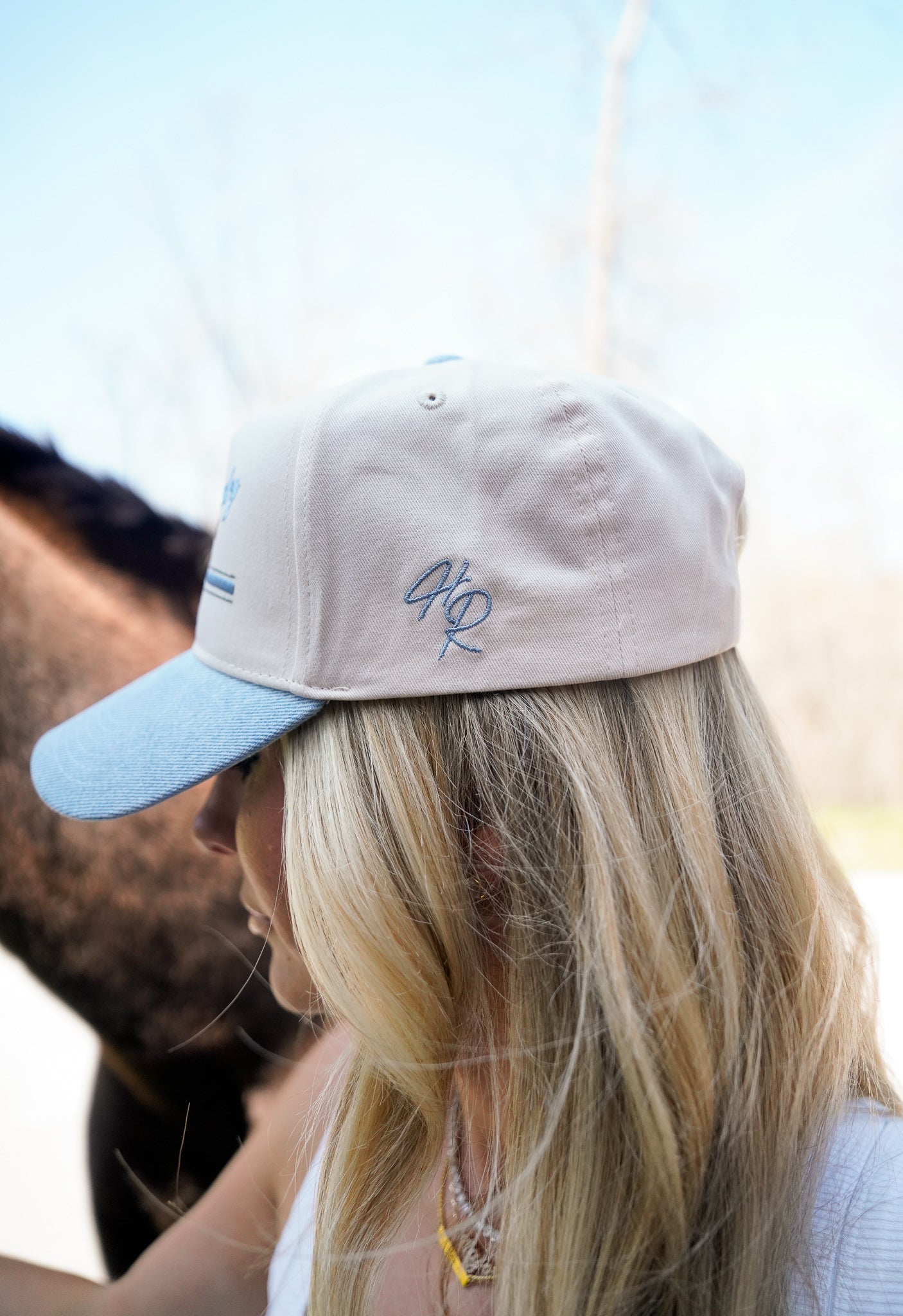 KenzKustomz Cowboy Country Club - Denim Vintage Trucker Hat