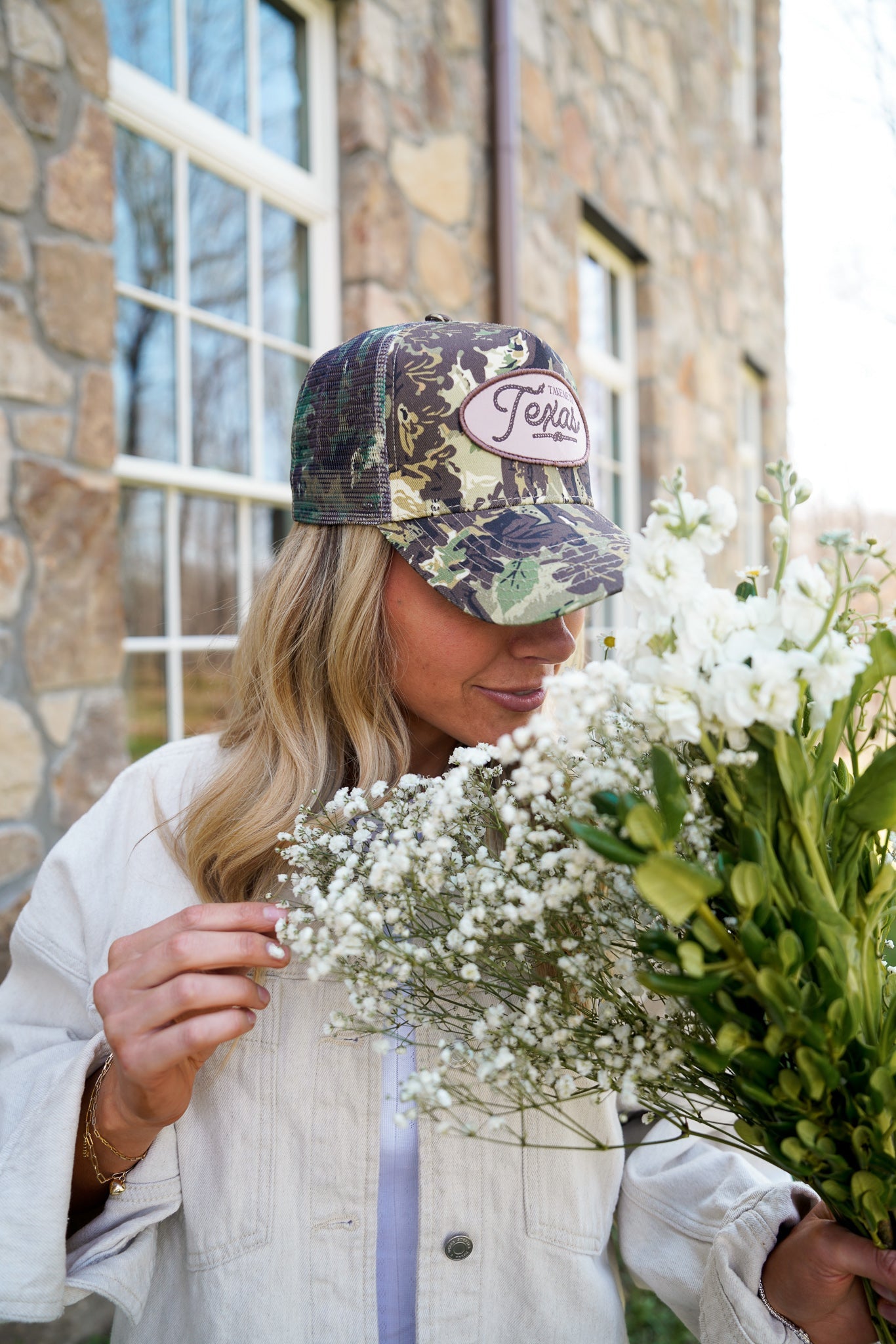 KenzKustomz Take me to Texas - Camo Vintage Trucker Hat