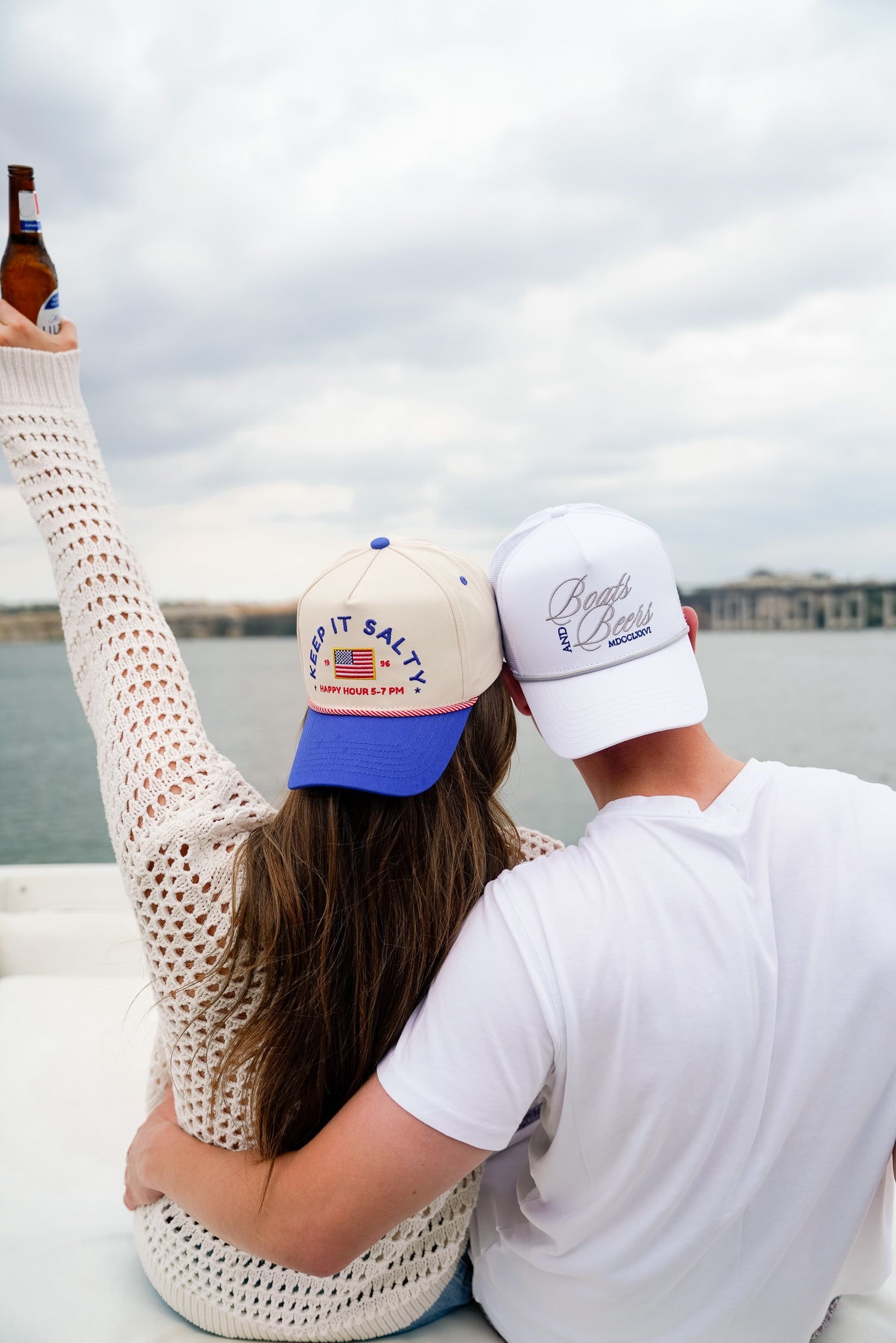KenzKustomz Keep it Salty - Royal Blue Vintage Trucker Hat