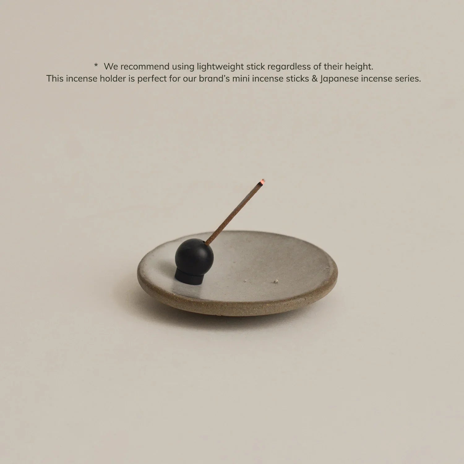 Black Sphere Brass Incense Holder