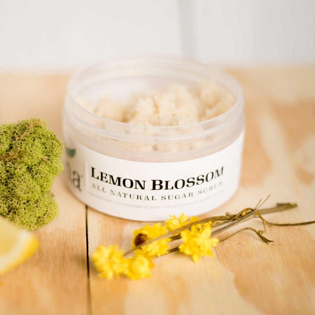 Una Biologicals® Lemon Blossom Sugar Scrub | Natural Sugar Scrub | Una Biologicals