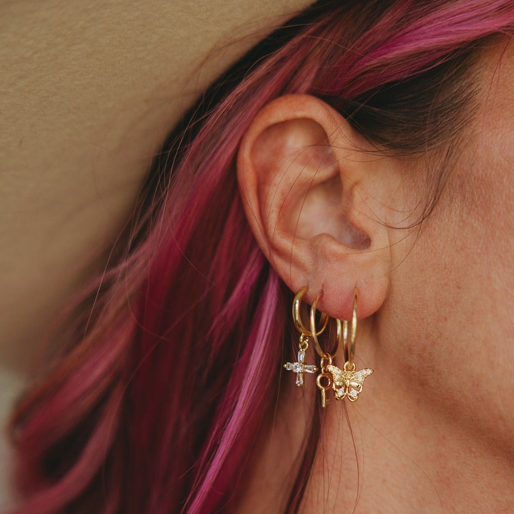 Rand Designs Delia Charm Hoop Earring