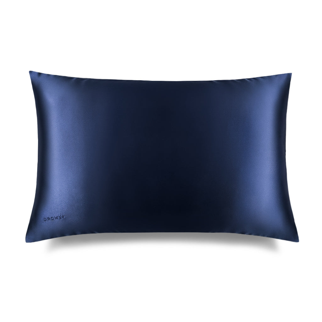 Midnight Blue Silk Pillowcase