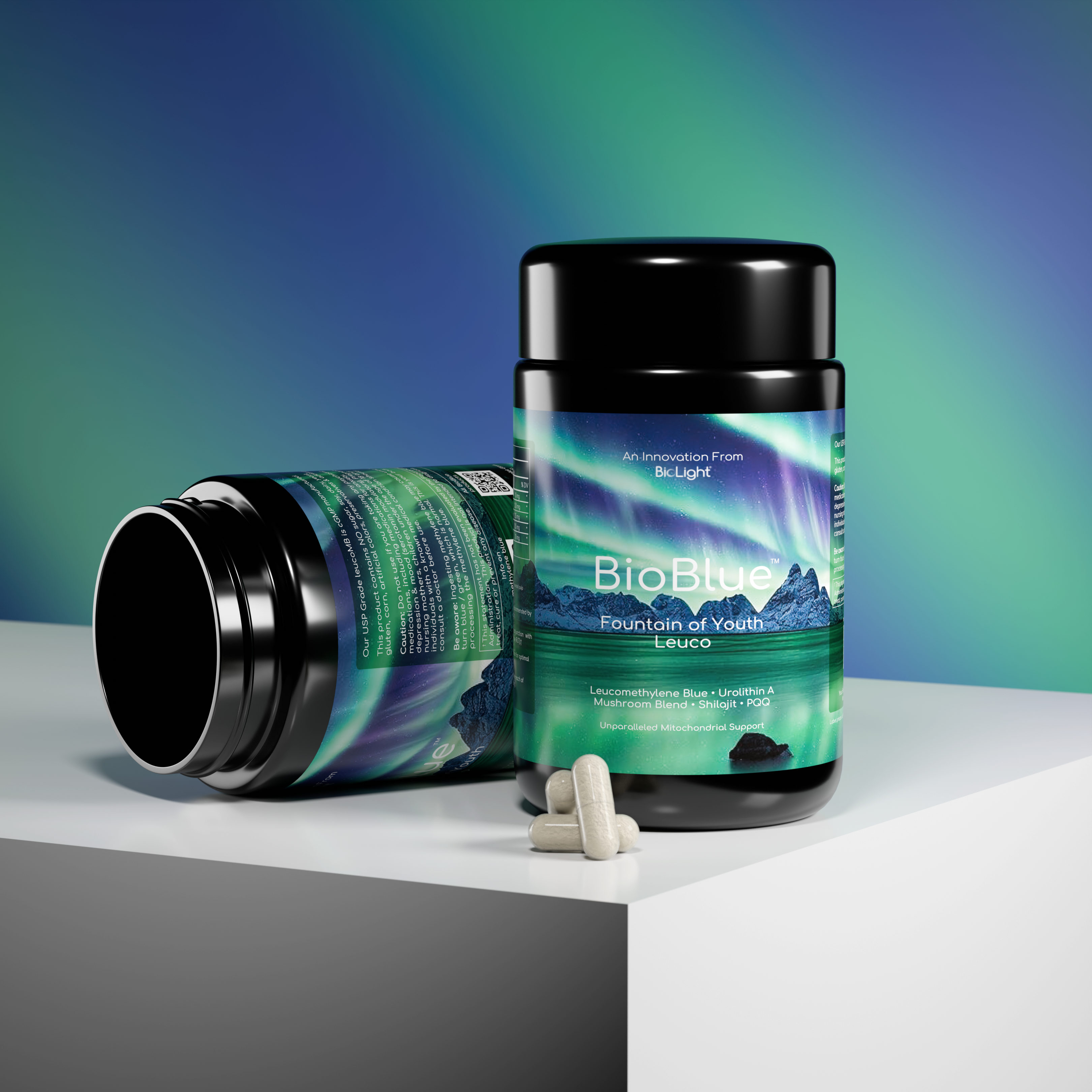 BioBlue Fountain of Youth Leuco Supplement | Advanced Mitochondrial Support & Energy Boosting Formula