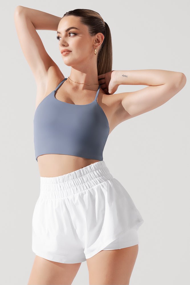 POPFLEX® Flexy Crop Top - Blue Mist