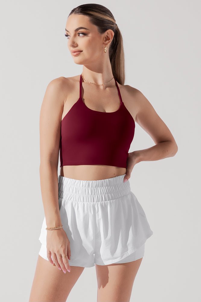 POPFLEX® Flexy Crop Top - Crimson